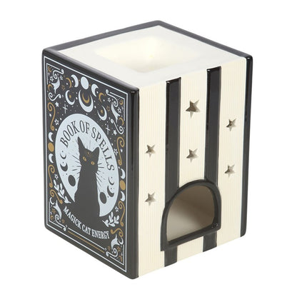 Black Cat Book of Spells Wax Warmer