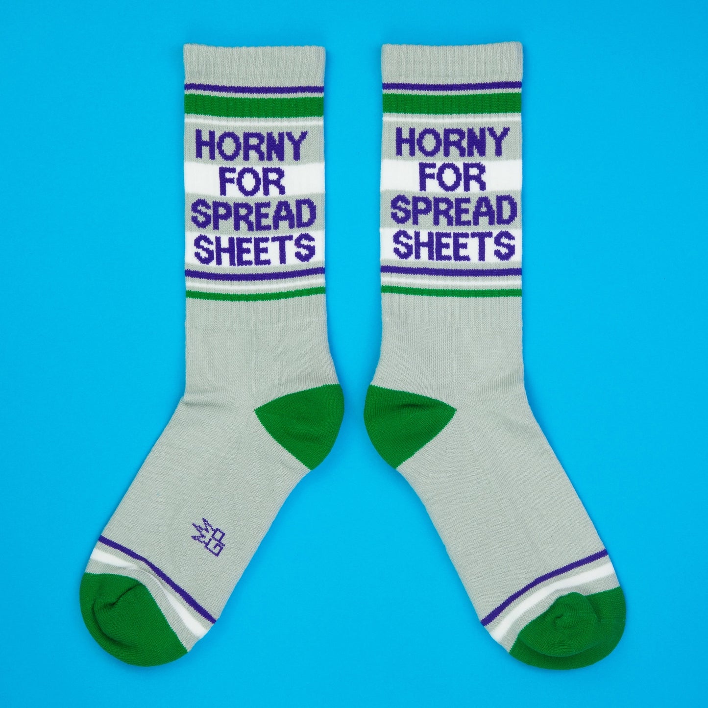 Horny For Spreadsheets Gym Crew Socks