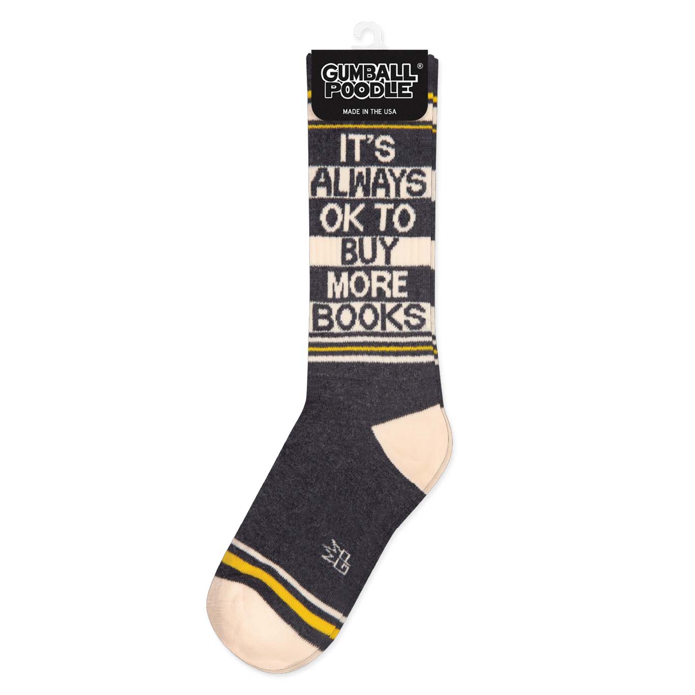 It's Always OK To Buy More Books Gym Crew Socks
