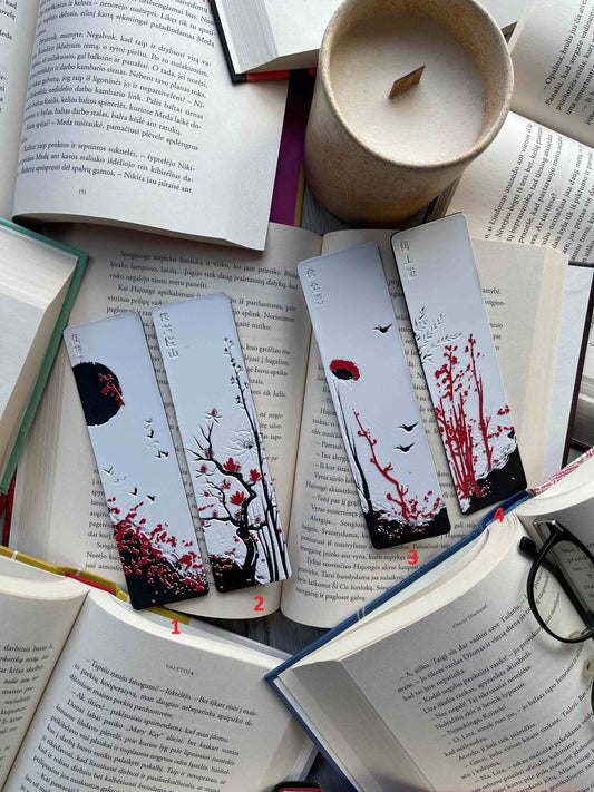Bookmark "Red Blossom"